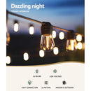 23m Solar Festoon Lights Outdoor LED String Light Christmas Party Decorations-4