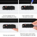 Wanderlite 2pcs Luggage Trolley Travel Suitcase Set TSA Hard Shell Case Strap White-7