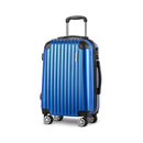 Wanderlite 28" 75cm Luggage Trolley Travel Suitcase Set Carry On Hard Case TSA Lock Lightweight Blue-8