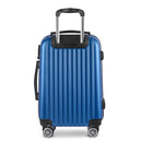 Wanderlite 28" 75cm Luggage Trolley Travel Suitcase Set Carry On Hard Case TSA Lock Lightweight Blue-3