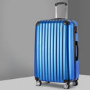 Wanderlite 28" 75cm Luggage Trolley Travel Suitcase Set Carry On Hard Case TSA Lock Lightweight Blue-1