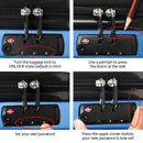 Wanderlite 3pc Luggage Trolley Set Suitcase Travel TSA Carry On Hard Case Lightweight Blue-7