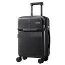 Wanderlite 20" Luggage Suitcase Front Pocket Travel Carry On TSA Black-1