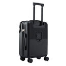 Wanderlite 20" Luggage Suitcase Front Pocket Travel Carry On TSA Black-3