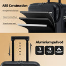 Wanderlite 20" Luggage Suitcase Front Pocket Travel Carry On TSA Black-6