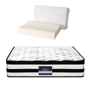 Giselle Queen 34cm 5-Zone Euro Top Pocket Spring Mattress with 2 Natural Latex Contour Pillows-9