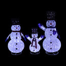 Jingle Jollys Christmas Lights 330 LED Fairy Light 3pcs Snowman Decorations Set-2