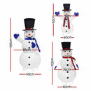 Jingle Jollys Christmas Lights 330 LED Fairy Light 3pcs Snowman Decorations Set-9