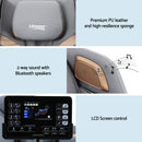 Livemor Massage Chair Electric Recliner Double Core Mechanism Massager ROWA White-10