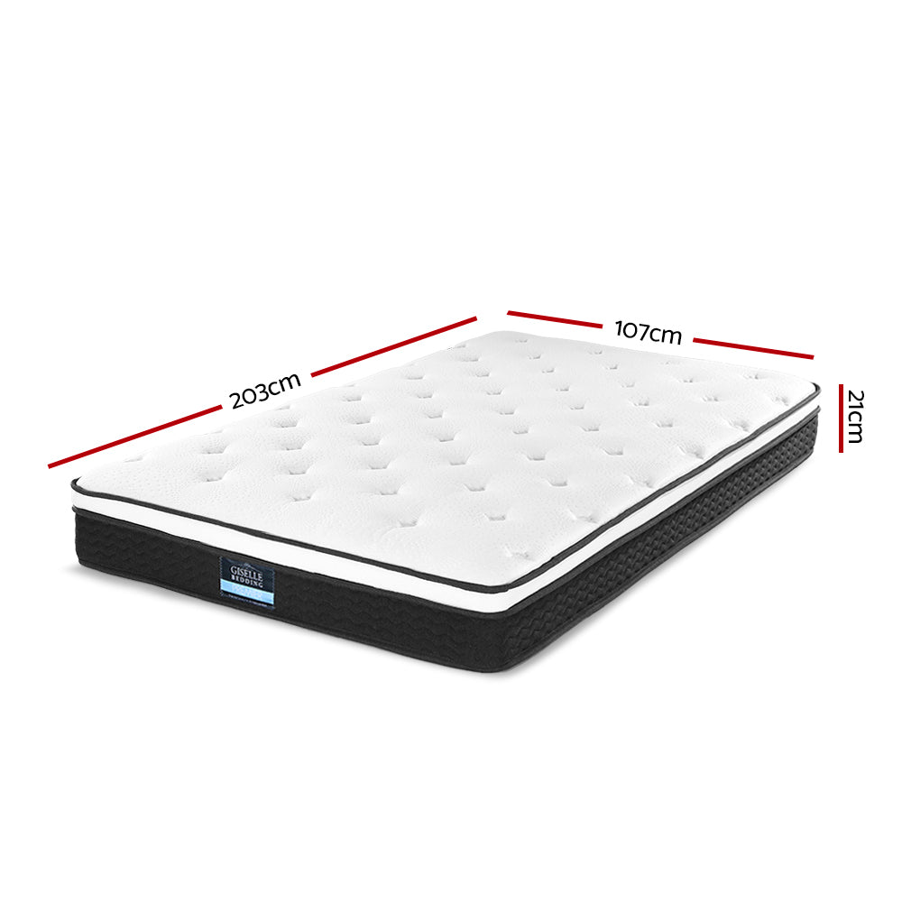 Giselle Bedding 21cm Mattress Euro Top King Single - 0
