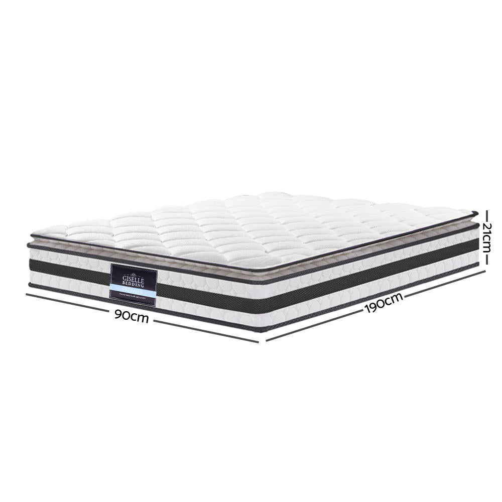 Giselle Bedding 21cm Mattress Pillow Top Single - 0