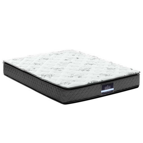Giselle Bedding King Mattress 24cm Pillow Top Bonnell Spring Egg Crate