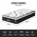 Giselle Bedding 32cm Mattress Euro Top King Single-2