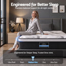 Giselle Bedding 32cm Mattress Euro Top King Single-4