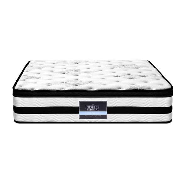 Giselle Bedding 34cm Mattress Euro Top Pocket Spring Super King