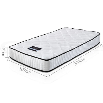 Giselle Bedding 21cm Mattress Tight Top King Single - 0