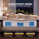 Giselle Bedding 34cm Mattress 9 Zone Latex Foam Queen-5