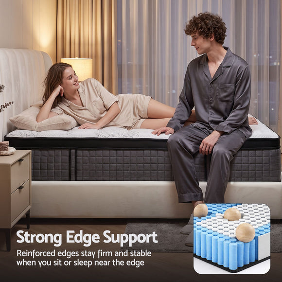 Giselle Bedding 34cm Mattress 9 Zone Latex Foam Queen