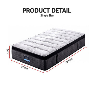 Giselle Bedding 34cm Mattress 9 Zone Latex Foam Single - 0