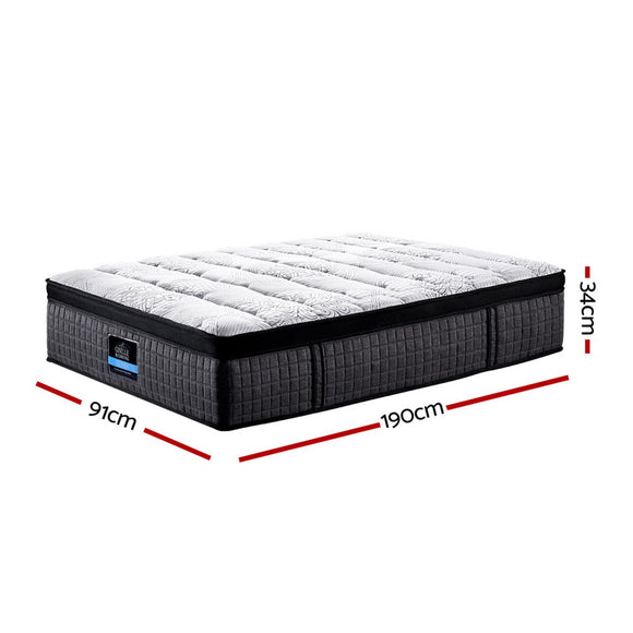 Giselle Bedding 34cm Mattress 9 Zone Latex Foam Single