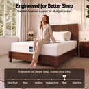 Giselle 25cm Single Hybrid Mattress Soft Knitted Fabric Edge Support Gel Foam-3