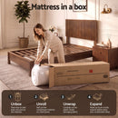 Giselle 25cm Single Hybrid Mattress Soft Knitted Fabric Edge Support Gel Foam-8