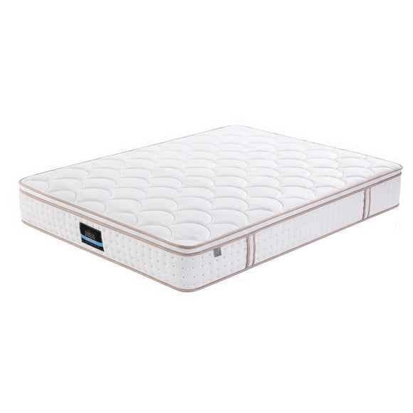 Giselle 30cm Double Spring Mattress Tencel Cover 5-Zone Firm Back Support