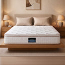 Giselle 30cm Double Spring Mattress Tencel Cover 5-Zone Firm Back Support-11