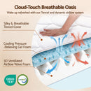 Giselle 30cm Queen Spring Mattress Tencel Cover 5-Zone Firm Back Support-4