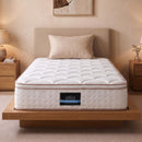 Giselle 30cm Single Spring Mattress Tencel Cover 5-Zone Firm Back Support-11