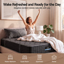 Giselle King Single Reversible Spring Mattress Cashmere Cover Gel Foam Firm 35cm-6