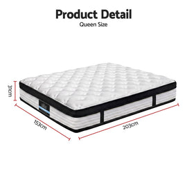 Giselle Bedding 31cm Mattress Euro Top Queen - 0