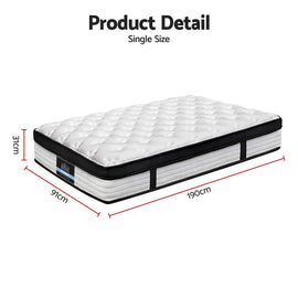 Giselle Bedding 31cm Mattress Euro Top Single - 0