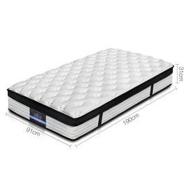 Giselle Bedding 31cm Mattress Euro Top Single - 0