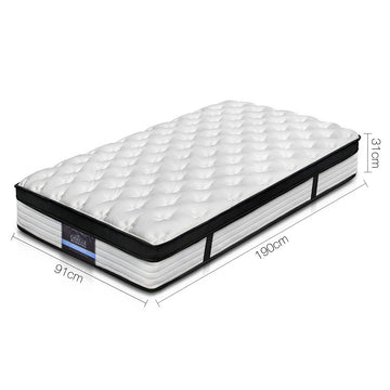Giselle Bedding 31cm Mattress Euro Top Single - 0