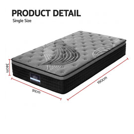 Giselle Bedding 34cm Mattress Bamboo Cover Single - 0
