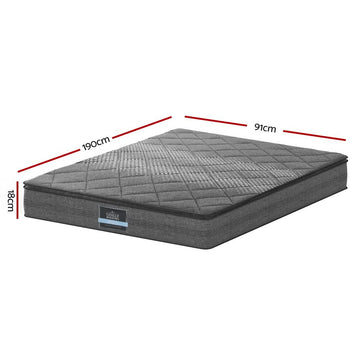 Giselle Bedding 18cm Mattress Pillow Top Single - 0