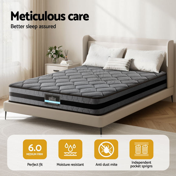 Giselle Bedding 22cm Mattress Medium Firm Double
