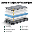 Giselle Bedding 22cm Mattress Medium Firm Single-5