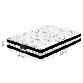 Giselle Bedding 30cm Mattress Medium Firm King - 0