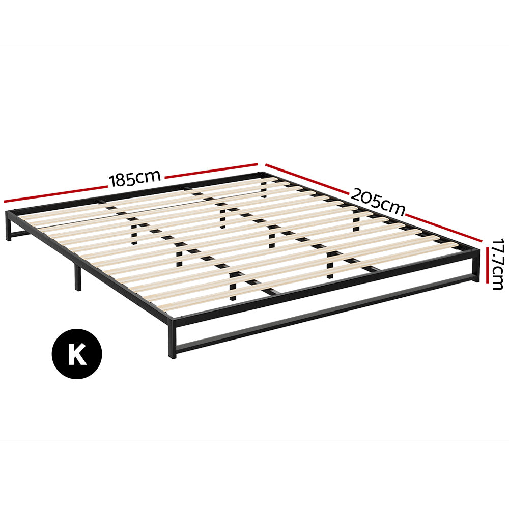 Artiss Bed Frame King Size Metal BERU - 0