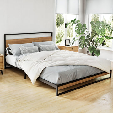 Artiss Bed Frame Queen Size Metal Bed Frame DANE - 0