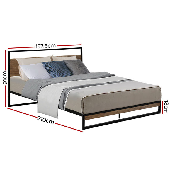 Artiss Bed Frame Queen Size Metal Bed Frame DANE