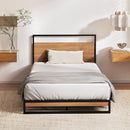 Artiss  Metal Bed Frame Single Size Beds Platform with Mattress-4