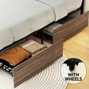 Artiss Bed Frame Double Size Metal Frame with 2 Drawers DREW-7