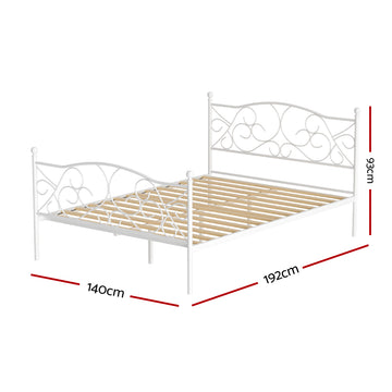 Artiss Bed Frame Double Size Metal Bed Frame GROA - 0