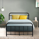 Artiss Bed Frame Metal Bed Frame LEO - King Single(Black)-7