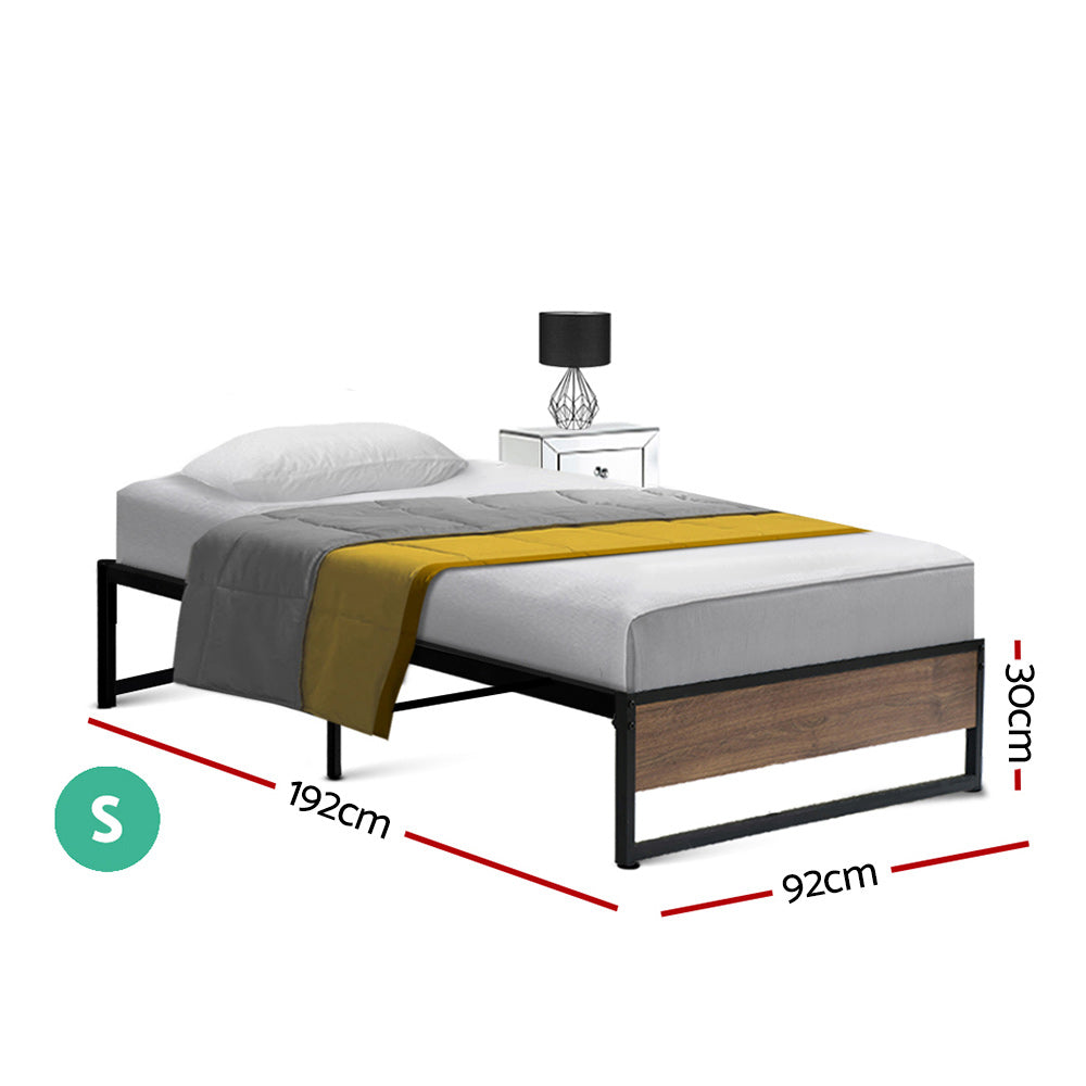 Artiss Bed Frame Metal Frame Bed Base OSLO - Single - 0