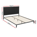 Artiss Bed Frame Queen Size Metal Frame PADA-2