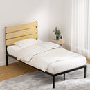 Artiss Bed Frame King Single Size Metal Base Mattress Platform Foundation PAULA-7